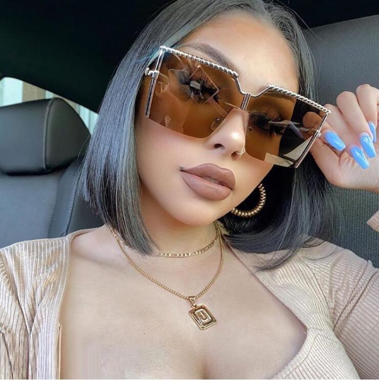 Frameless conjoined marine windproof sunglasses