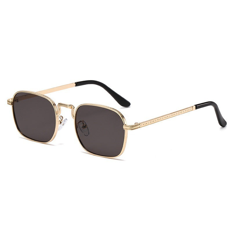 Internet-famous Sunglasses Men's And Women's Korean-style Square Oval