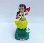 Solar Swing Hawaiian Girl Car Accessories