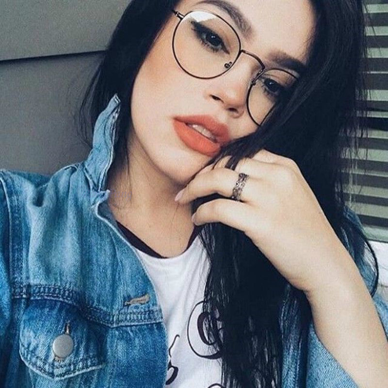 Woman Men Glasses Retro Round Glasses Frame