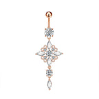 Zircon Navel Ring Navel Nail Piercing Jewelry