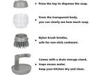 Automatic Liquid Adding Cleaning Brush Multifunctional Kitchen Pot Washing Brush