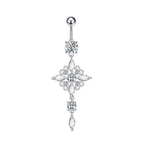 Zircon Navel Ring Navel Nail Piercing Jewelry
