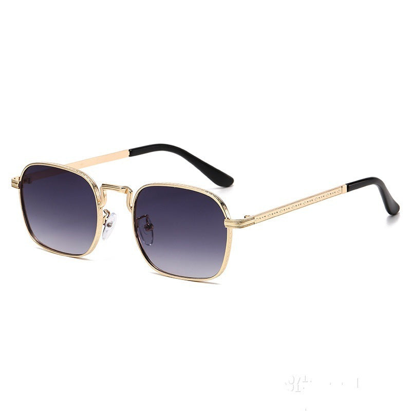 Internet-famous Sunglasses Men's And Women's Korean-style Square Oval