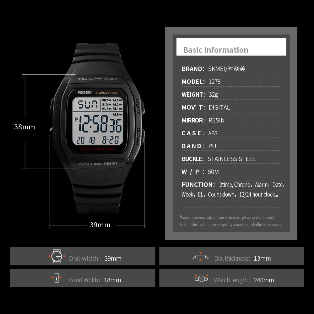 SKMEI Fashion Men Watches