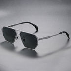 Pure Titanium Polarized Driving Polygon UV-proof Sunglasses