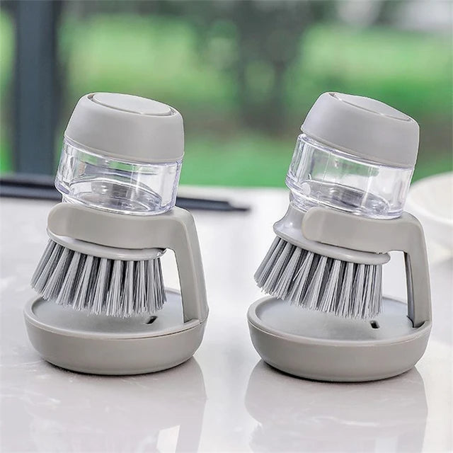 Automatic Liquid Adding Cleaning Brush Multifunctional Kitchen Pot Washing Brush