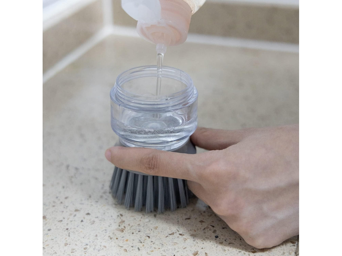 Automatic Liquid Adding Cleaning Brush Multifunctional Kitchen Pot Washing Brush