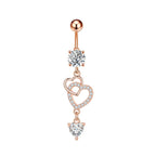 Zircon Navel Ring Navel Nail Piercing Jewelry