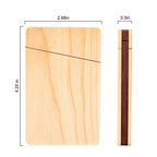 Portable Black Walnut Portable Business Card Case