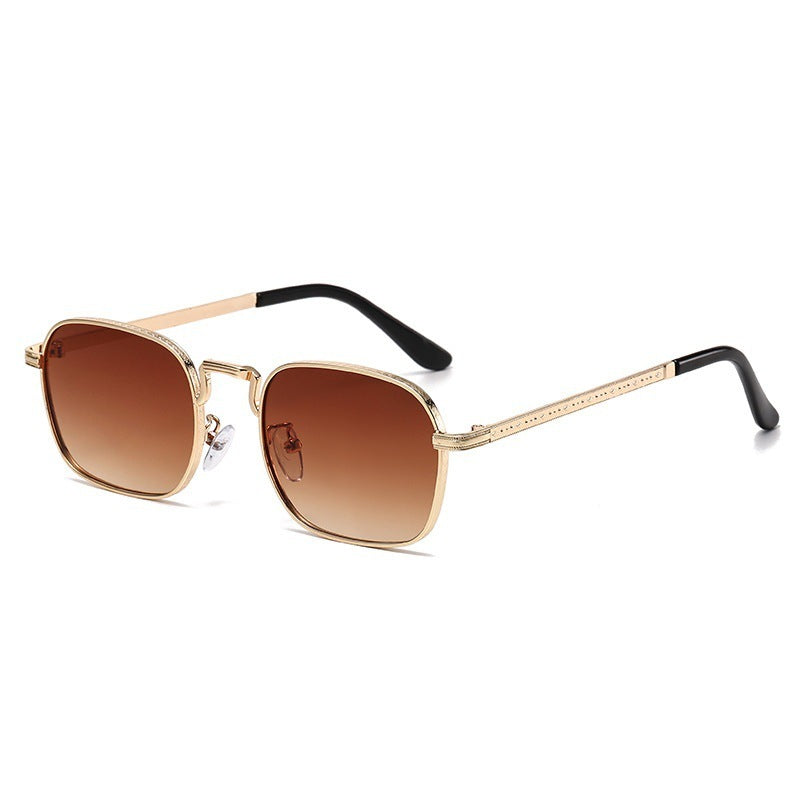 Internet-famous Sunglasses Men's And Women's Korean-style Square Oval