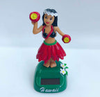 Solar Swing Hawaiian Girl Car Accessories